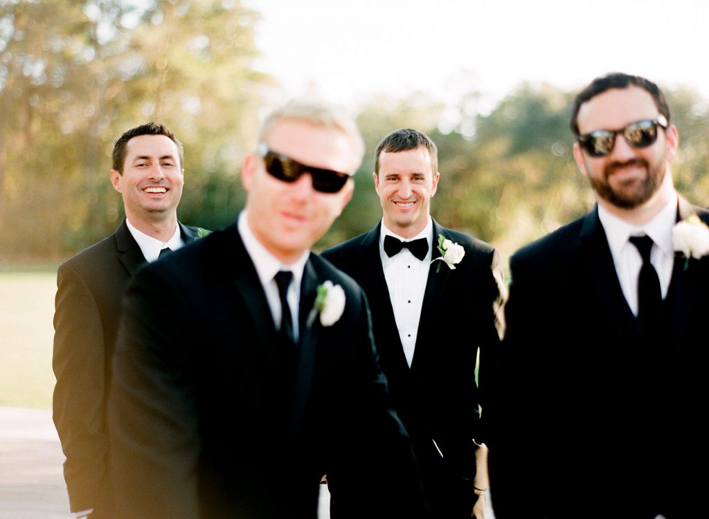 photography of groomsmen at a destin wedding