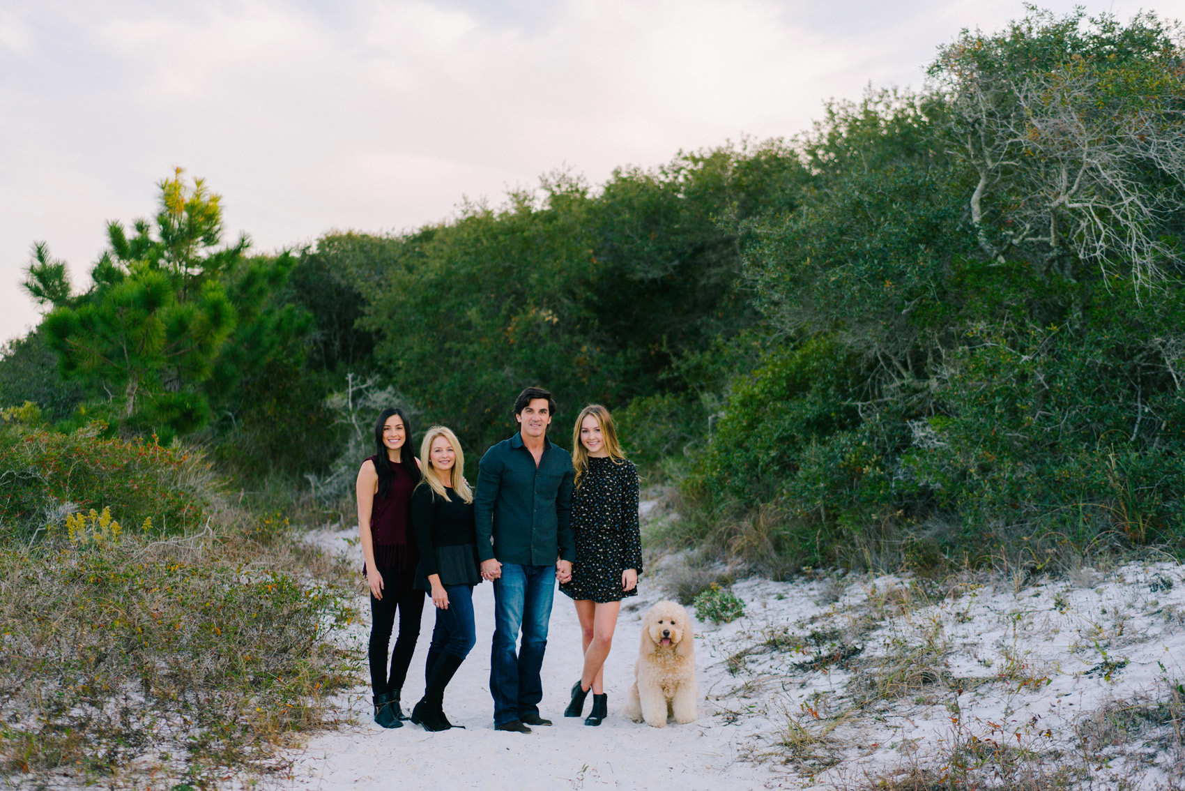 30A family photography with dog