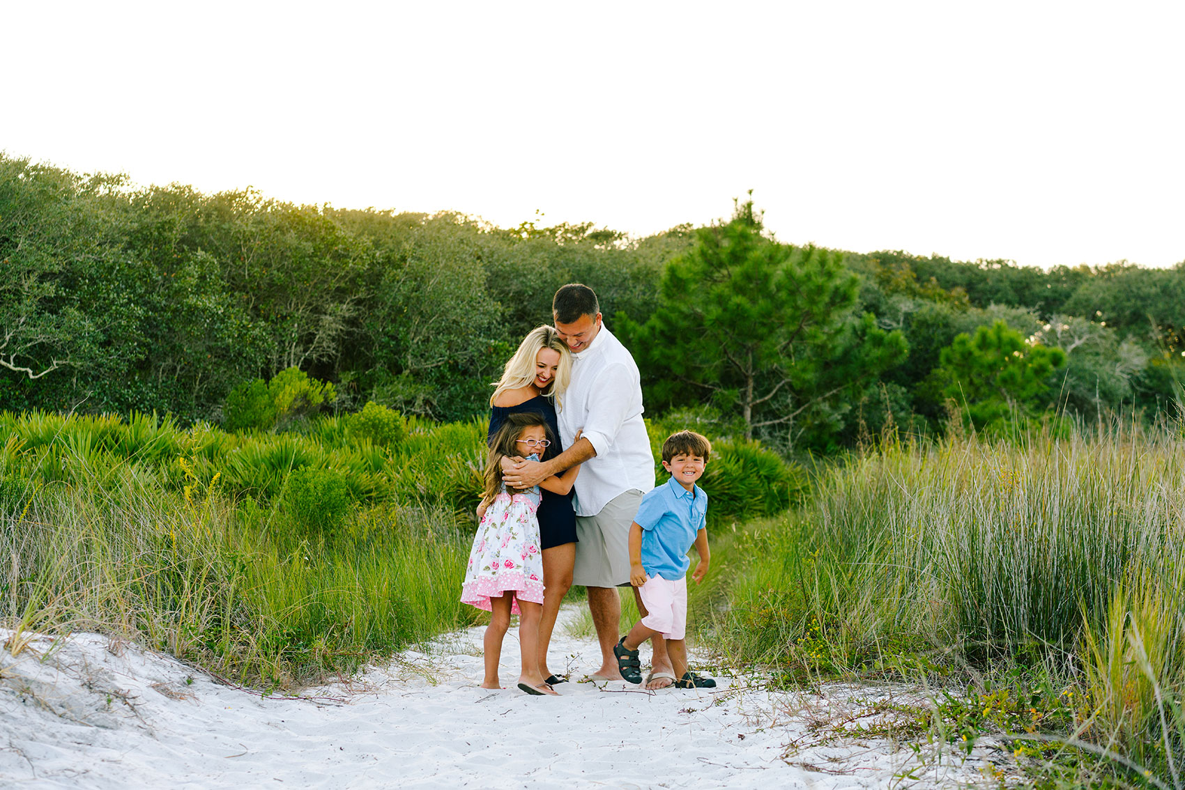grayton beach family portraits outdoors